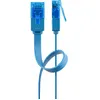 Image de Cordon de raccordement CAT 6a - goobay - 50 cm - moulé plat - bleu