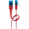 Image de Cordon de raccordement RJ-45 (M) pour RJ-45 (M) 2 m UTP CAT 6a moulé plat rouge - goobay