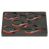 Image de Jeu de pinces électroniques - KS TOOLS - 5 pièces - Chrome vanadium - Ouverture automatique