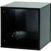 Image de Casier de rangement pour 110 vinyles - Record Box - Noir - Bois - Vintage