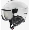 Image de Casque Uvex Instinct Visor blanc noir mat avec verre à effet miroir argenté - 59-61