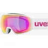 Image de Masque Uvex Victorious CV blanc mat avec verre miroir Mirror Pink