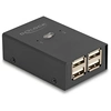 Image de DeLock Commutateur 2 PC vers 4 périphériques USB 2.0 avec 2 entrées USB-B / 4 sorties USB-A