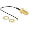 Image de Cable D'antenne Delock Jack Rp-sma Cloison Vers Fiche Mhf  4 0,81 10 Cm Longueur De Filetage 10 Mm