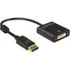 Image de Adaptateur DisplayPort DVI-I - DELOCK - 20 cm - Actif - Ultra HD 4K - Noir