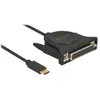 Image de Câble USB-parallèle - DELOCK - USB-C vers DB-25 - USB-C (M) - DB-25 (F) - 18 m