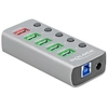 Image de DeLock Hub USB 3.0 à 6 ports avec 1 port USB-A dédié à la charge (5V 2.4A) et 1 port USB-C PD 3.0