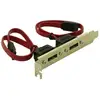 Image de Support De Fente De Verrouillage De Cable 2x Int. Sata Vers 2xesata