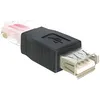 Image de Adaptateur USB 2.0-A femelle vers RJ45 mâle - DeLOCK 65234 - Noir