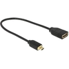 Image de Delock 0.2m, Hdmi-a/hdmi Micro-d Câble Hdmi 0,2 M Hdmi Type D (micro) Hdmi Type A (standard) Noir
