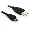 Image de Cable Usb 2.0 Delock Usb-b Mini 5 Broches Male/male 1,5 M
