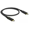 Image de Cable Usb 3.1 Gen2 Cc Delock 83042 E-marker 3a 0,5 M Noir
