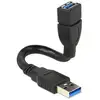 Image de Cable Usb 3.0 Male Vers Usb 3.0 Femelle Shapecable Delock 0,15 M