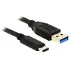 Image de Câble Usb Delock Type A Vers Type C Noir 0,5 M