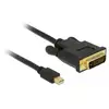 Image de Cable Delock Mini Displayport 1.1 Male Dvi 24+1 Male 0,5 M