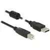 Image de Cable Usb 2.0 Type A Male Delock 84894 Usb 2.0 Type B Male 0,5 M Noir