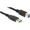Image de Câble USB DeLOCK - USB Type A (M) vers USB Type B (M) - USB 3.0 - 1m - Noir