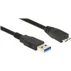 Image de Câble USB DELOCK - Type A (M) vers Micro-USB Type B (M) - 50 cm noir - Débit de données de 5 Gbps