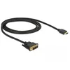 Image de Câble vidéo DVI-D vers HDMI DELOCK 1m - Connecteur plaqué or - Triple blindage