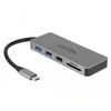 Image de DeLock Hub USB 3.0 Type-C 3 Ports USB-A , 1 HDMI, 1 microSD, 1 SDHC/SDXC, 1 Port USB-C avec Power Delivery 87 W