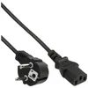 Image de Câble réseau - INLINE - Schuko anguleux - 10m - Noir - Alimentation
