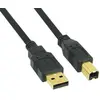 Image de Câble Usb 2.0 Am/bm Contacts Dorés 10 M Noir