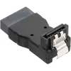 Image de Adaptateur SATA - INLINE - Prise/Prise femelle - Anguleux vers bas