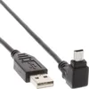 Image de INLINE Câble USB 2.0 A mâle   Mini B 5 broches coudé 90° 2 m   noir