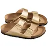 Image de Sandales Birkenstock Arizona Birko-Flor doré - 37