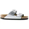 Image de Sandales Gizeh - BIRKENSTOCK - Arizona BF - Silver - Gris - Adulte