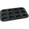 Image de Moule À Muffins 12 Empreintes 38 X 26 Cm Black Metallic