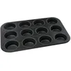 Image de Moule à muffins - ZENKER - 12 empreintes - Acier inoxydable - Revêtement Téflon - Noir