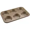 Image de Moule À Petits Pains Individuels Ronds 6 Empreintes 33 X 22 Cm Zenker Mojave Gold