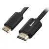 Image de Sharkoon 1m, Hdmi/mini Hdmi Câble Hdmi Hdmi Type A (standard) Hdmi Type C (mini) Noir