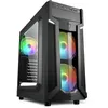 Image de Boîtier PC Gamer - Sharkoon - VG6-W - RGB - 3 ventilateurs LED 120 mm - Design compact