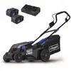 Image de Tondeuse sans fil scheppach bc-mp380-x 38 cm 20v ixes 2x4ah avec chargeur 5911414400