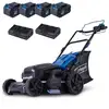 Image de Tondeuse batterie scheppach bc mp470 x 47 cm noir avec 4 batteries 20v et 2 chargeurs 5911417400