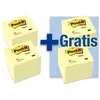 Image de Notes Post-it - POST-IT - 76 x 76 mm - Jaune - Lot de 12 + 12 gratuits - 100 feuilles par bloc