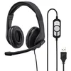 Image de Hama Hs-usb300 Casque Avec Fil Arceau Gaming Usb Type-a Noir