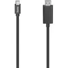 Image de Câble vidéo - HAMA - Mini fiche DP vers HDMI  - Ultra-HD 4K - 1 50 m - Noir