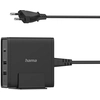 Image de Hama 00200017 Chargeur D'appareils Mobiles Smartphone, Tablette, Universel Noir Secteur Charge Rapide Intérieure