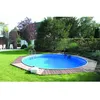 Image de Piscine enterrée en acier - Diamètre 5m x Hauteur 150m - Couleur bleu - Kit complet de construction