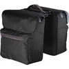 Image de Sacoche double vélo - RACKTIME - Ture 2.0 - 29 litres - Noir - Bandes réfléchissantes