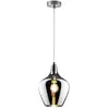 Image de Globo paso plafonnier suspendu en forme de dôme, nickel mat, abat-jour en verre fumé, 1 x e14