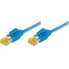 Image de Cordon patch RJ45 S/FTP CAT 6a - CONNECT - 3m - LSOH - Cuivre - Bleu