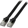 Image de EFB-Elektronik Cordon réseau plat U/FTP CAT6a RJ45 mâle verrouillé - 5 m - noir