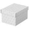 Image de Esselte Pack De 3 Petites Boîtes De Rangement Avec Couvercles 200x150x255mm - Carton 100% Recyclé