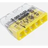 Image de Bornes 5 entrées (0.5-2.5mm) Jaune boite de 100 pièces - WAGO - 2273-205
