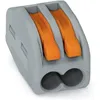 Image de Borne pour boîte de dérivation CLASSIC avec leviers 250mm² gris 02 conducteurs - WAGO - 222-412