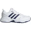 Image de Baskets - Adidas - Strutter - Blanc/bleu marine - Homme - Fermetures en dentelle